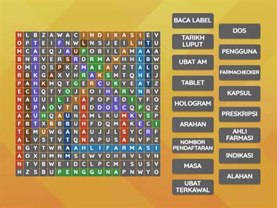 WORD SEARCH KENALI UBAT ANDA