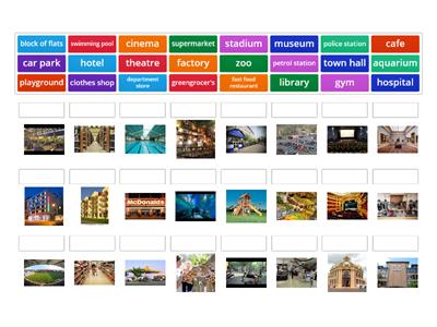 Vocabulary bank 5 | Places in a town