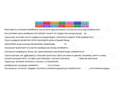 Транспортування речовин через мембрану