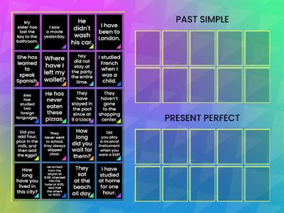 PAST SIMPLE - PRESENT PERFECT 