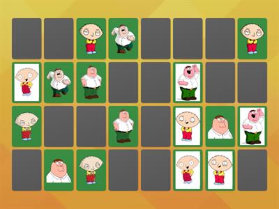 Family Guy Card Match