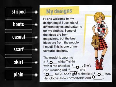 Go getter 4. Clothes. 1.1 PB p.11 ex.8