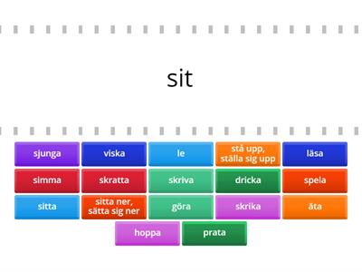 Enkla engelska verb (infinitiv)