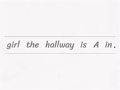 Newcomer - Unit 1 - Vocabulary sentence unscramble