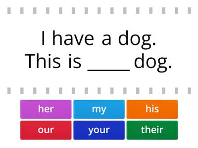 possessive pronouns 