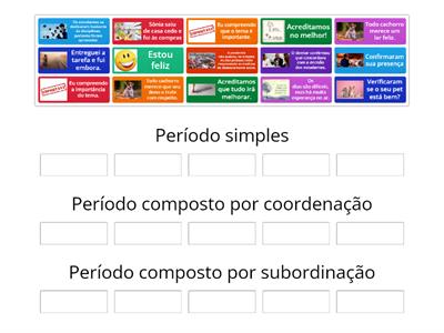 Período composto por coordenação ou por subordinação