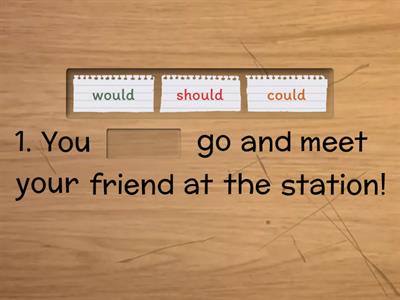 Would, should, could 