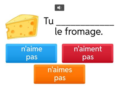 Verbe n'aime pas (conjugation)