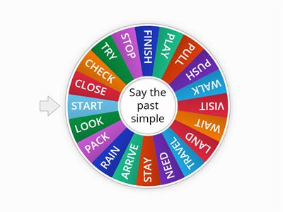 Past simple regular verbs