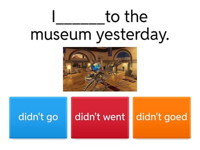 didn't/doesn't/don't 