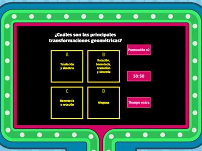 ¿Qué tanto sabes sobre las transformaciones geométricas?