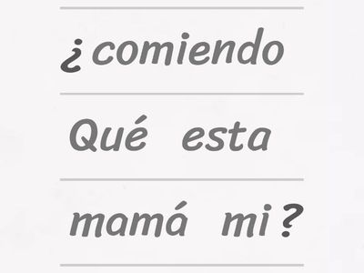 Preguntas en presente continuo