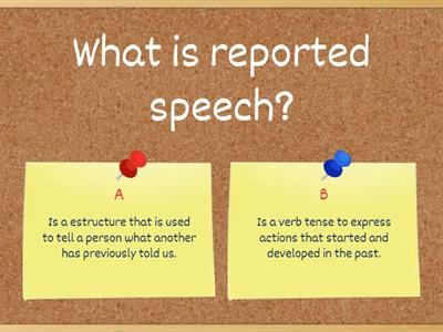 Reported Speech and Reported Questions