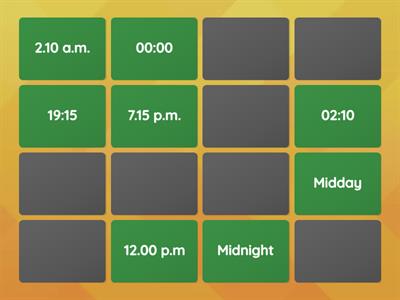 PG 12 and 24 hour clock