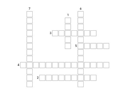 Кръстословица за дял "Светлина" 7 клас