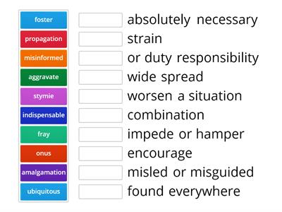 Vocabulary Argumentative Writing