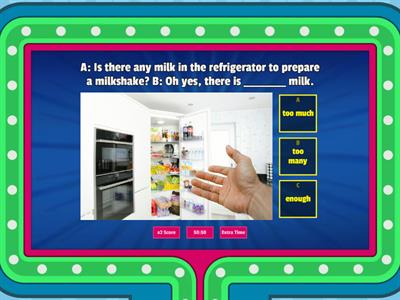 TOO MUCH/ TOO MANY/ ENOUGH