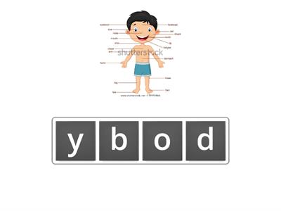 Body Parts Anagram  