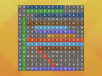 CROSSWORDS: FREE TIME ACTIVITIES