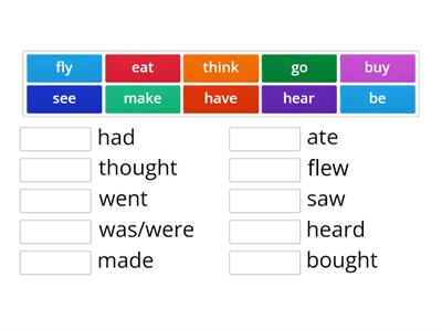 irregular verbs (past simple) begginer 