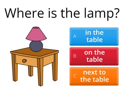 Prepositions of place