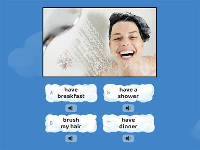 present simple + daily routine