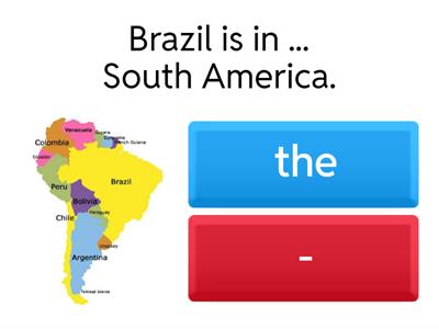 articles with geographical names