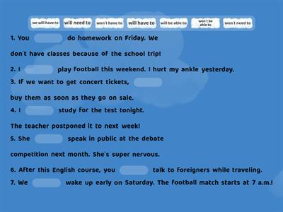 Future Modals Review