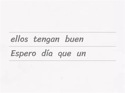 El presente del subjuntivo