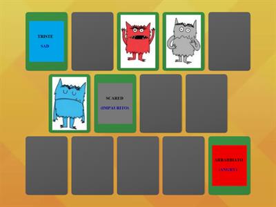 "Il mostro dei colori" memory- emozioni italiano-inglese