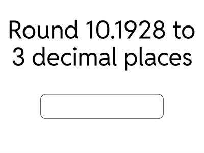 Rounding to decimal places and significant figures