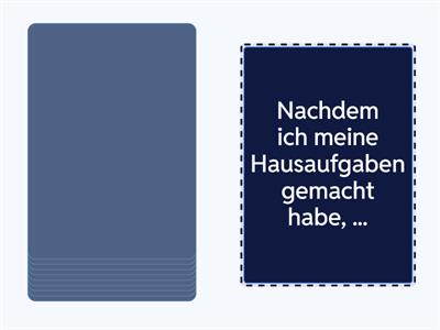 bevor oder nachdem? Ergänzen Sie die Sätze.