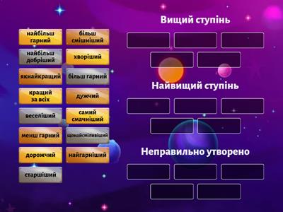 Ступені порівняння прикметників