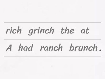 Jumbled Sentences Catch Lunch