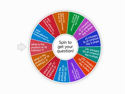 Random subtraction questions!