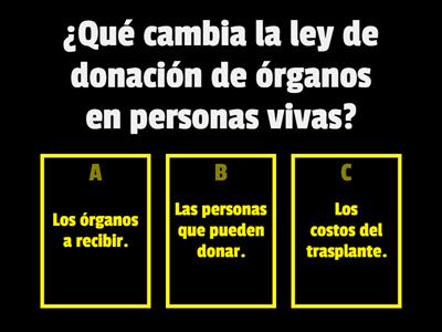 Donación de órganos de personas vivas