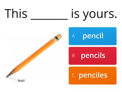 Singular and Plural nouns