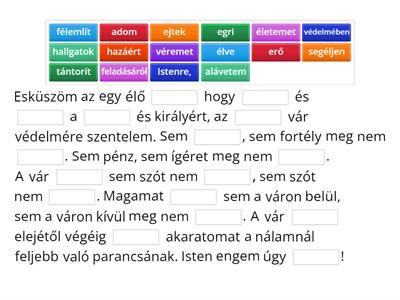 Egri csillagok- a várvédők esküje