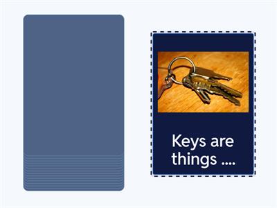 Defining things - complete the sentence 