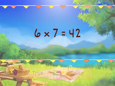 Таблица умножения/средний уровень/правда-ложь