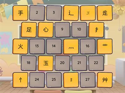 中文部首（變形）