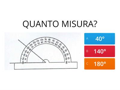 MISURIAMO GLI ANGOLI CON IL GONIOMETRO: ATTENZIONE ALLO ZERO E ALLE SCALE INTERNA ED ESTERNA!