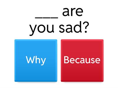 WHY OR BECAUSE