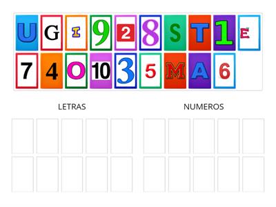 LETRAS Y NUMEROS