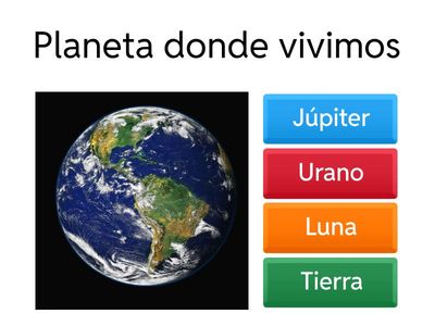 Quizz del Sistema Solar 5 grado