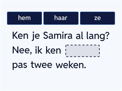 Thema 3 - personaal pronomen 