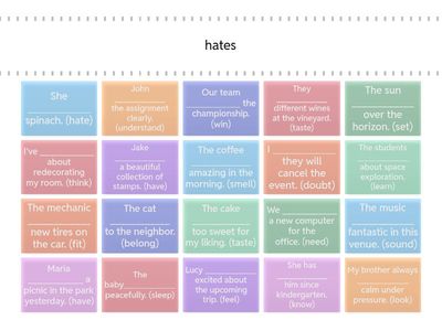 Stative & Dynamic verbs