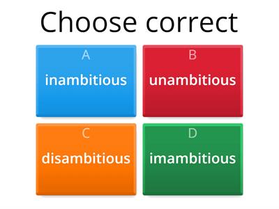 negative prefixes English File Inter unit 1