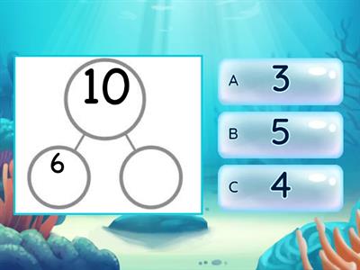 Enlace numérico 1-10 Find the Missing Number Quiz