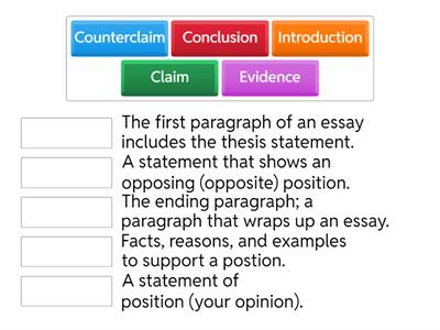 3.2 Argumentative Essay Vocab 